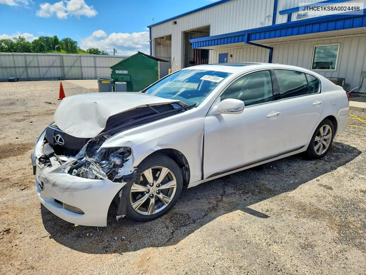 2010 Lexus Gs 350 VIN: JTHCE1KS8A0024498 Lot: 57972966