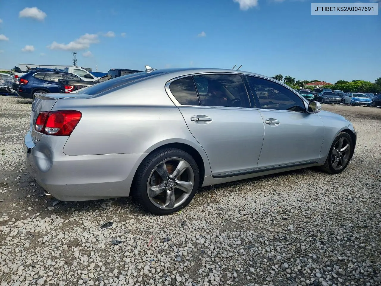 2010 Lexus Gs 350 VIN: JTHBE1KS2A0047691 Lot: 58562656