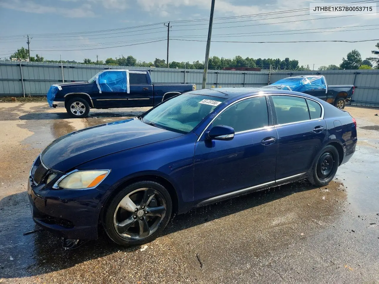 2011 Lexus Gs 350 VIN: JTHBE1KS7B0053715 Lot: 59139186