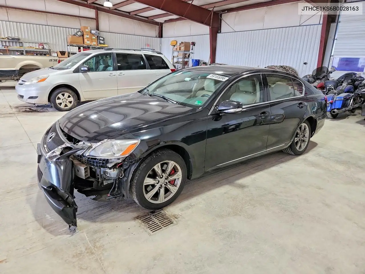2011 Lexus Gs 350 VIN: JTHCE1KS6B0028163 Lot: 59165096