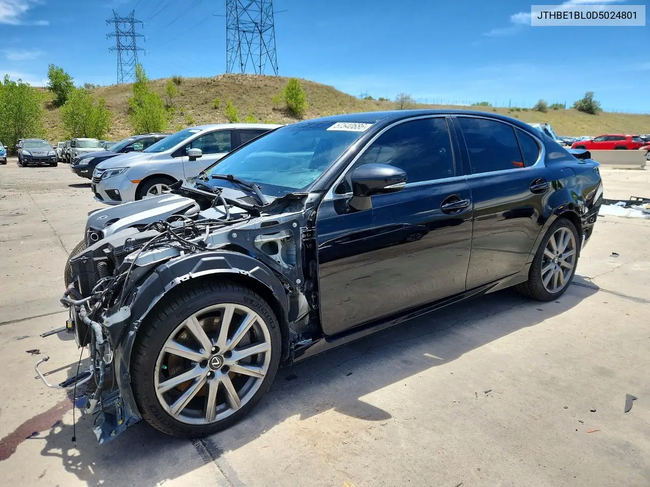 2013 Lexus Gs 350 VIN: JTHBE1BL0D5024801 Lot: 57540686