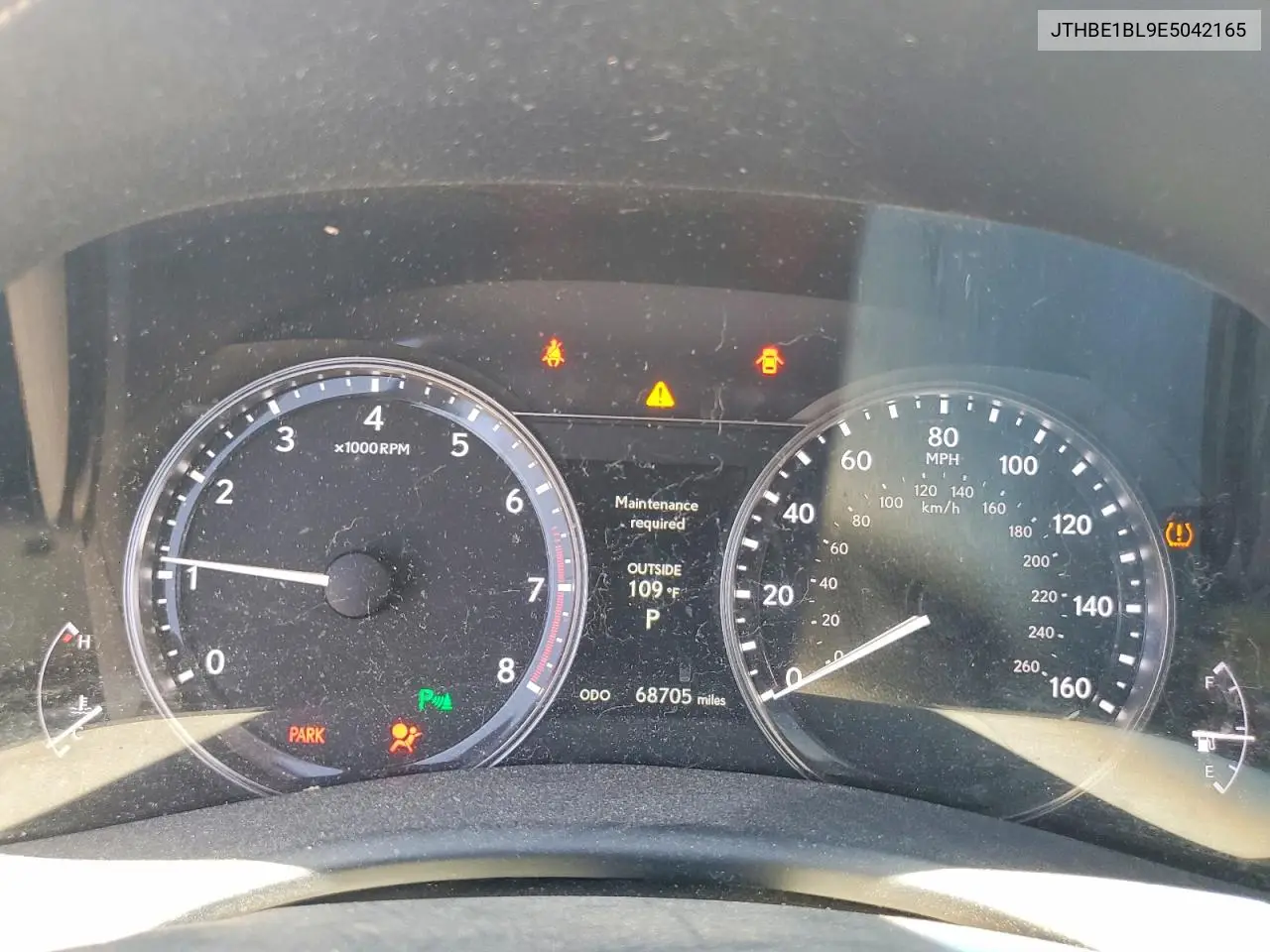 2014 Lexus Gs 350 VIN: JTHBE1BL9E5042165 Lot: 59690336