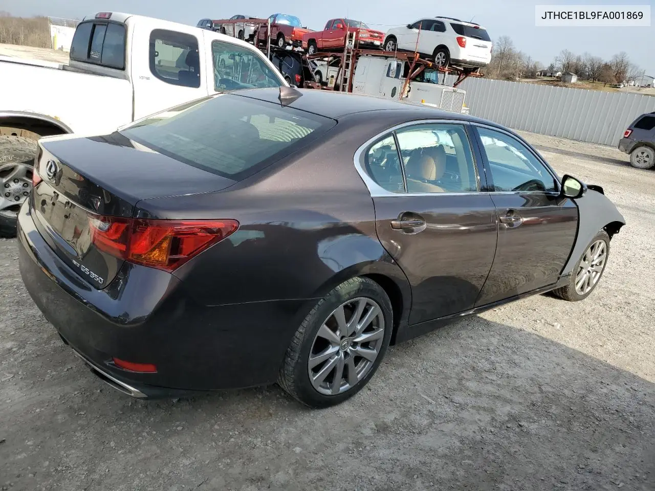 2015 Lexus Gs 350 VIN: JTHCE1BL9FA001869 Lot: 43514585