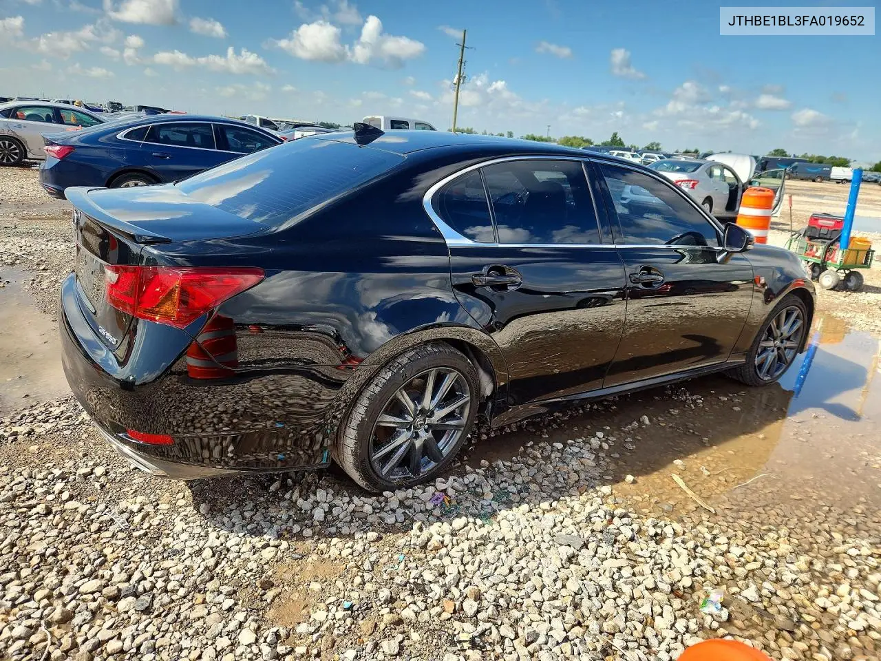 2015 Lexus Gs 350 VIN: JTHBE1BL3FA019652 Lot: 60330516