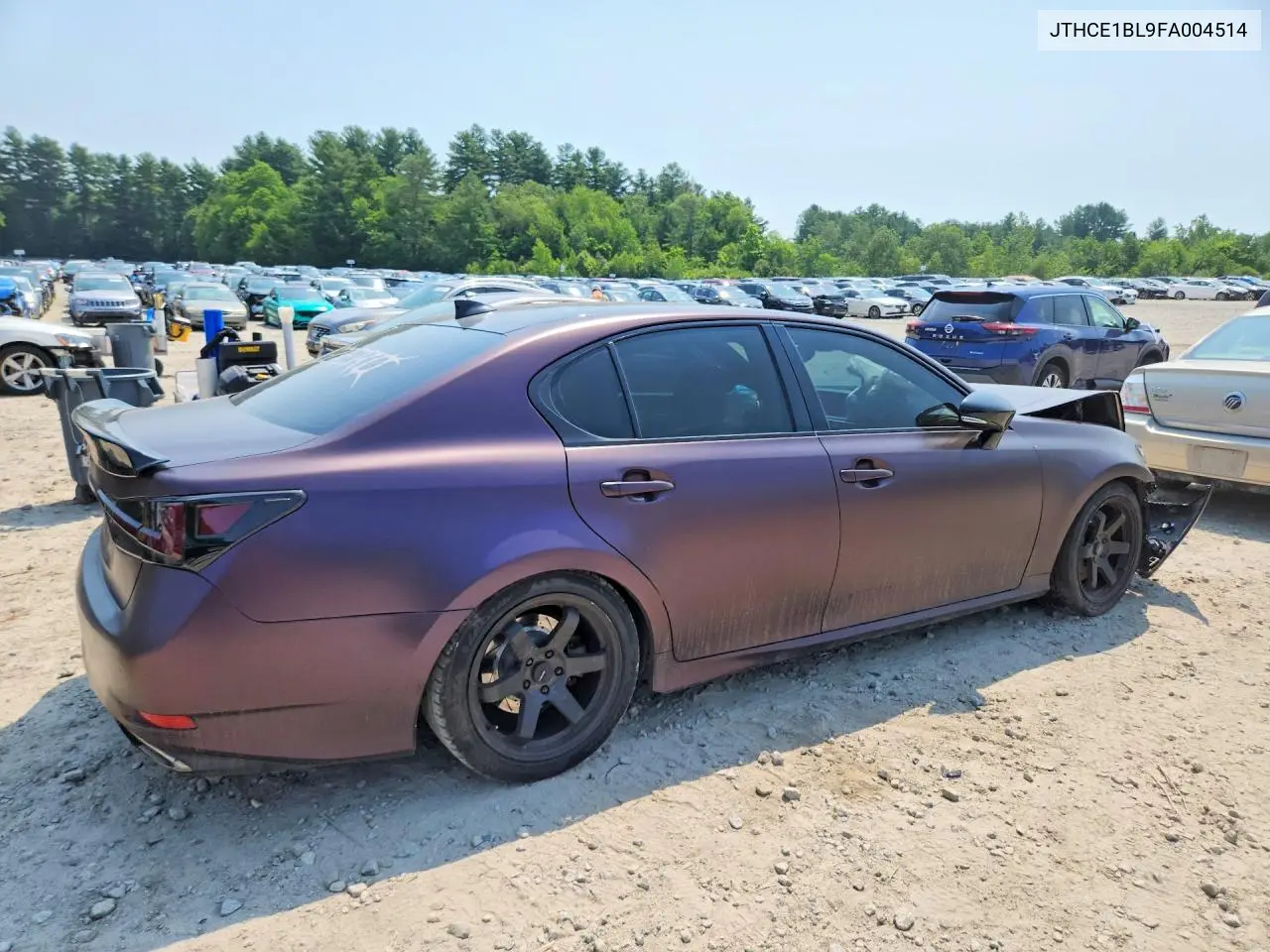 2015 Lexus Gs 350 VIN: JTHCE1BL9FA004514 Lot: 62063896