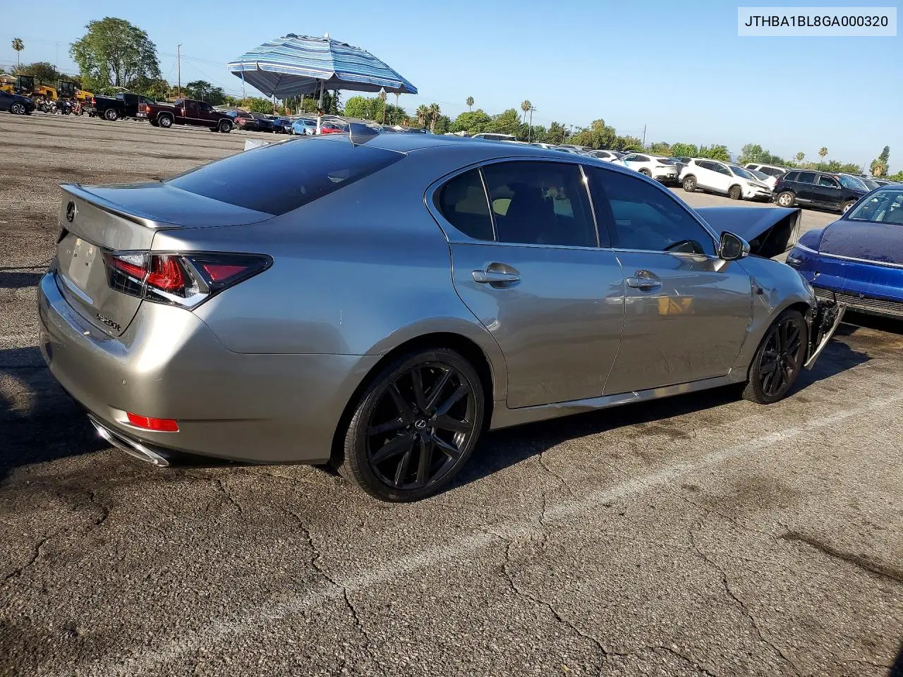 2016 Lexus Gs 200T F Sport VIN: JTHBA1BL8GA000320 Lot: 57694936