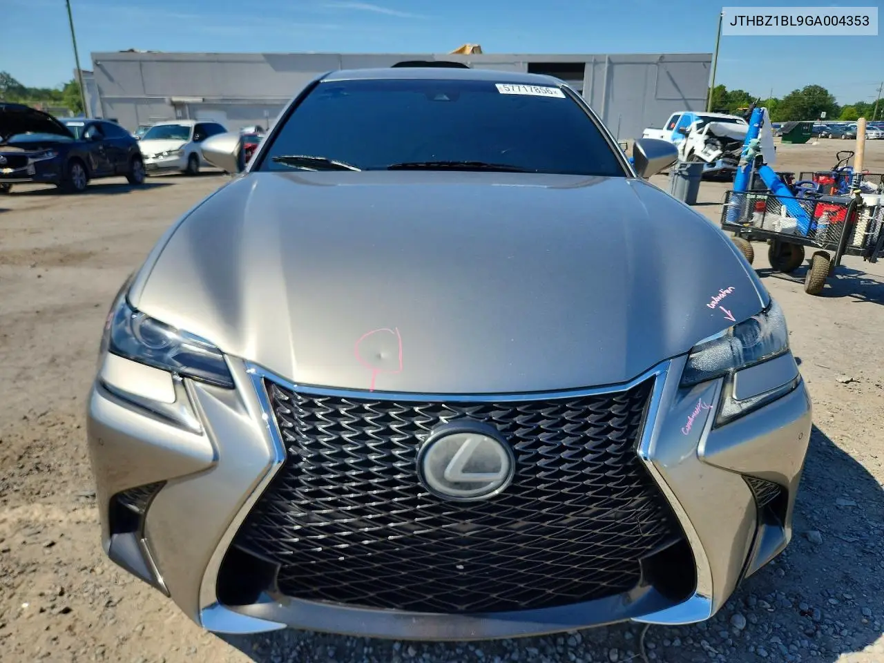 2016 Lexus Gs 350 F Sport VIN: JTHBZ1BL9GA004353 Lot: 57717856