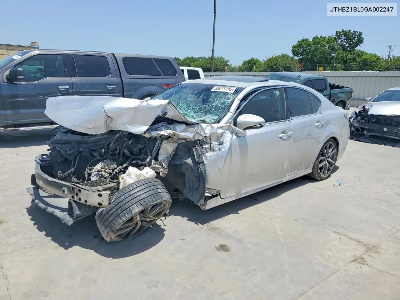 2016 Lexus Gs 350 F Sport VIN: JTHBZ1BL0GA002247 Lot: 58973996
