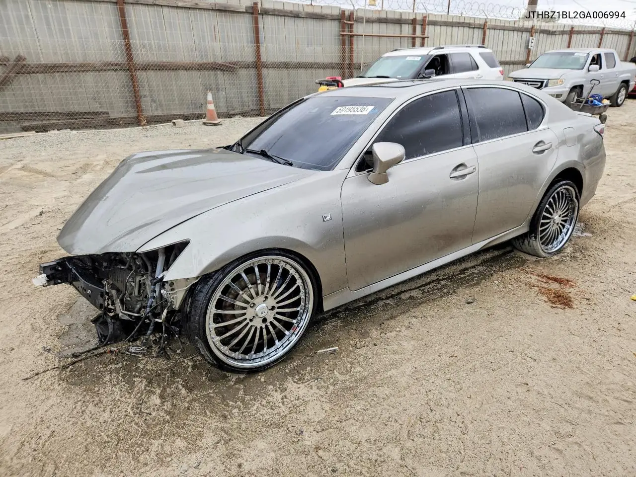 2016 Lexus Gs 350 F Sport VIN: JTHBZ1BL2GA006994 Lot: 59195536