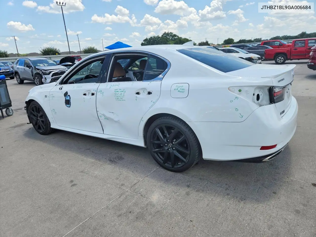 2016 Lexus Gs 350 F Sport VIN: JTHBZ1BL9GA006684 Lot: 60072916