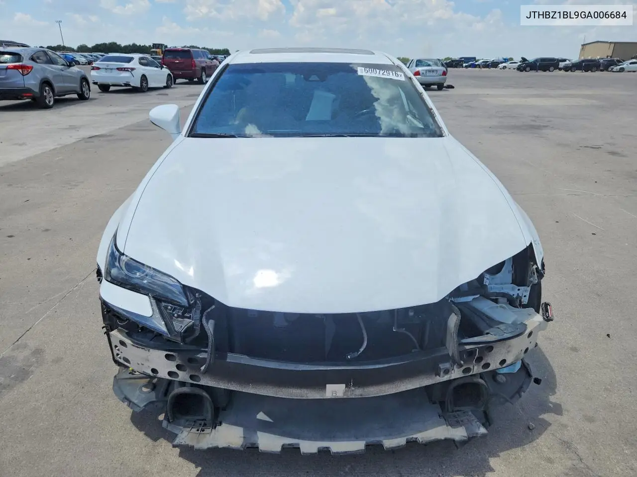 2016 Lexus Gs 350 F Sport VIN: JTHBZ1BL9GA006684 Lot: 60072916