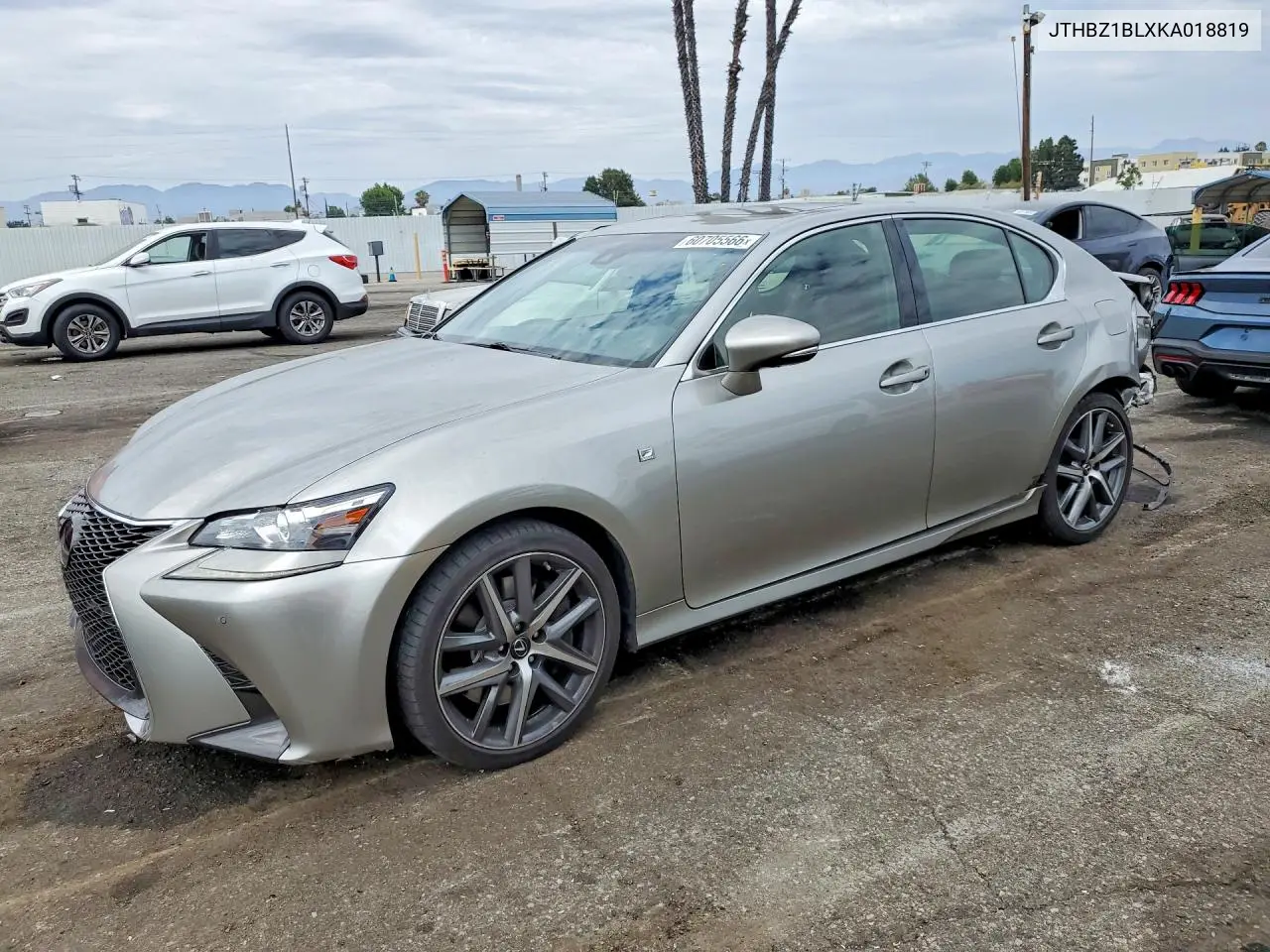 2019 Lexus Gs 350 F Sport VIN: JTHBZ1BLXKA018819 Lot: 60705566
