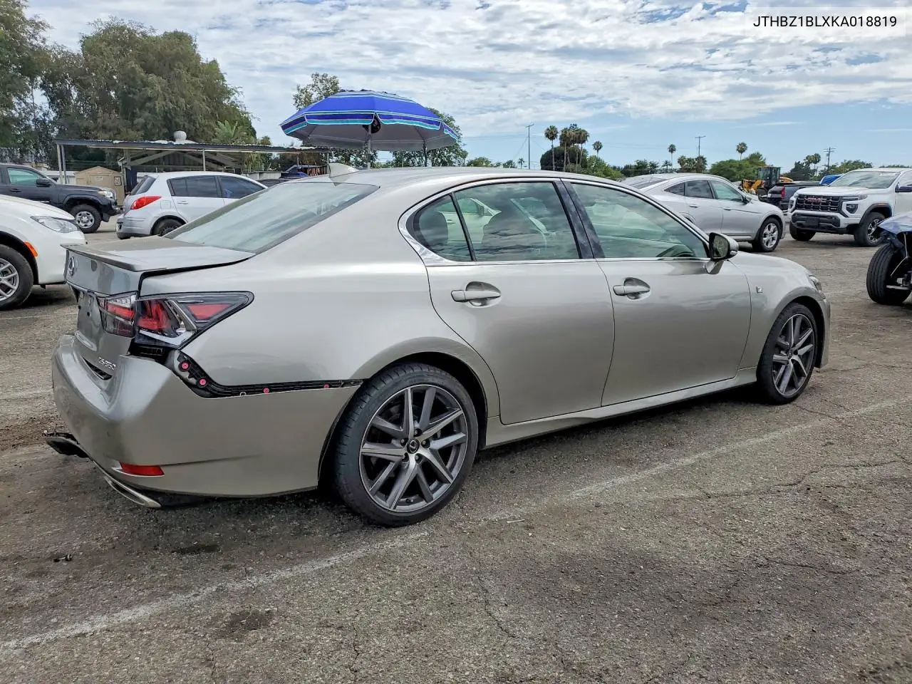 2019 Lexus Gs 350 F Sport VIN: JTHBZ1BLXKA018819 Lot: 60705566
