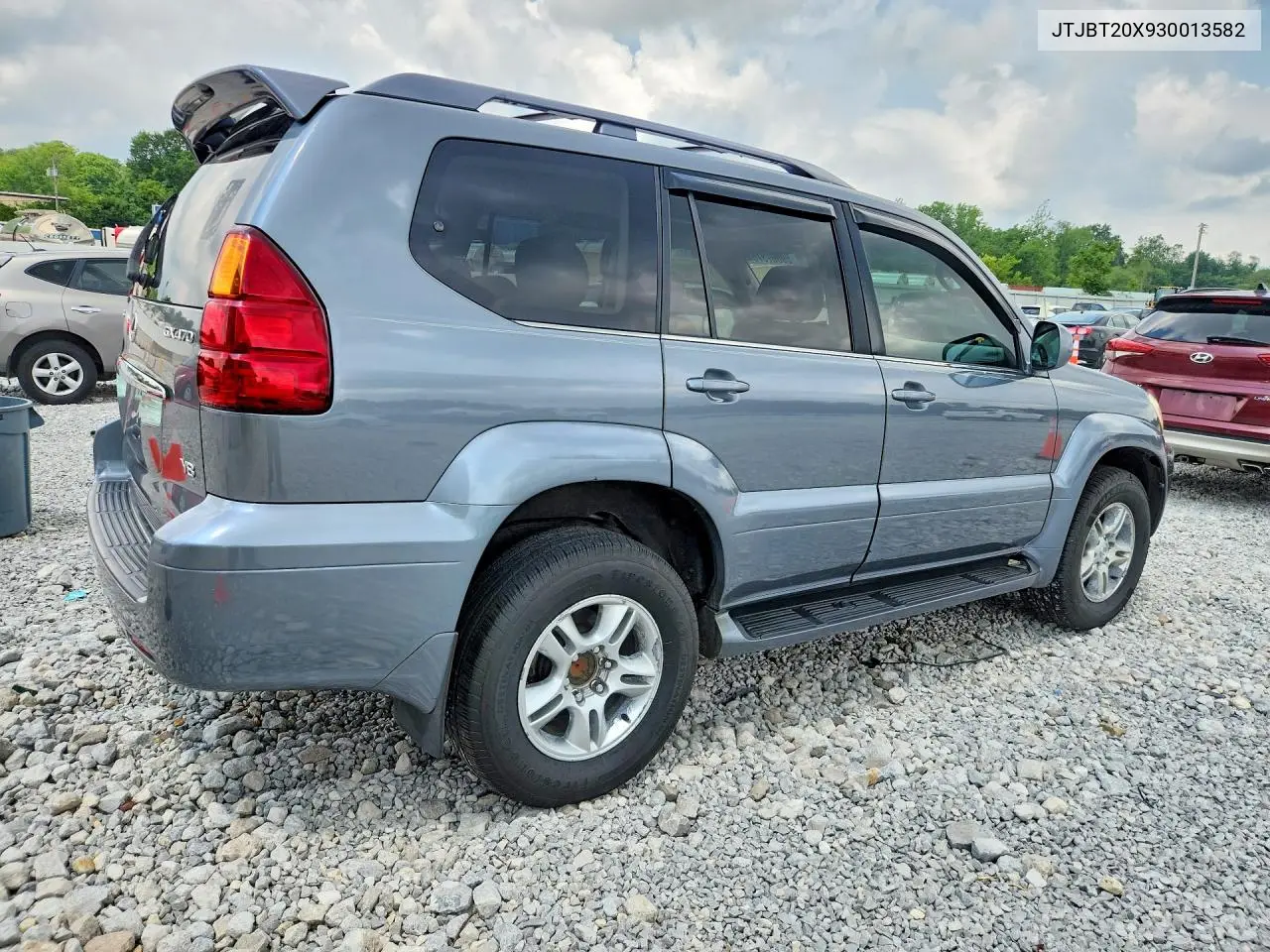 2003 Lexus Gx 470 VIN: JTJBT20X930013582 Lot: 59867376