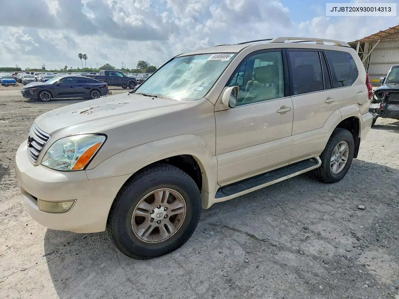 2003 Lexus Gx 470 VIN: JTJBT20X930014313 Lot: 60806696