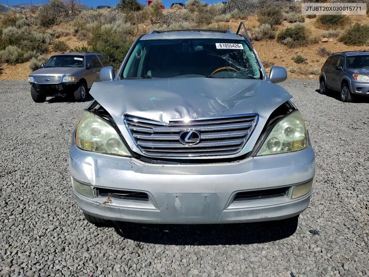 2003 Lexus Gx 470 VIN: JTJBT20X030015771 Lot: 61055426