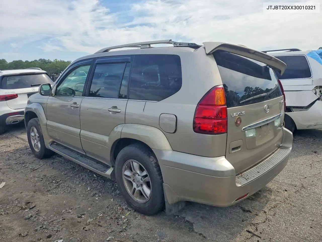 2003 Lexus Gx 470 VIN: JTJBT20XX30010321 Lot: 61229716