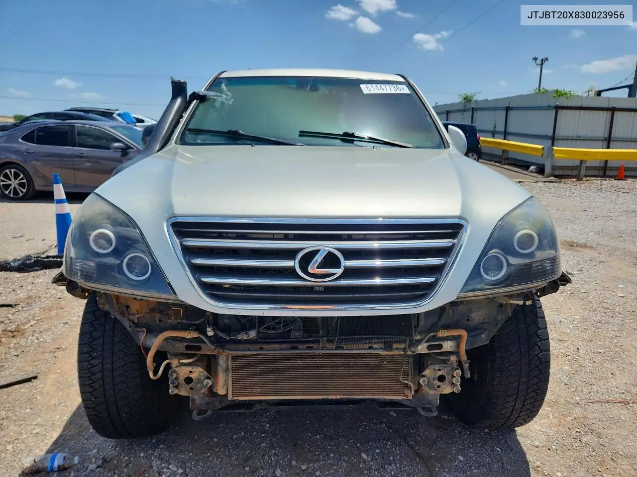2003 Lexus Gx 470 VIN: JTJBT20X830023956 Lot: 61447736