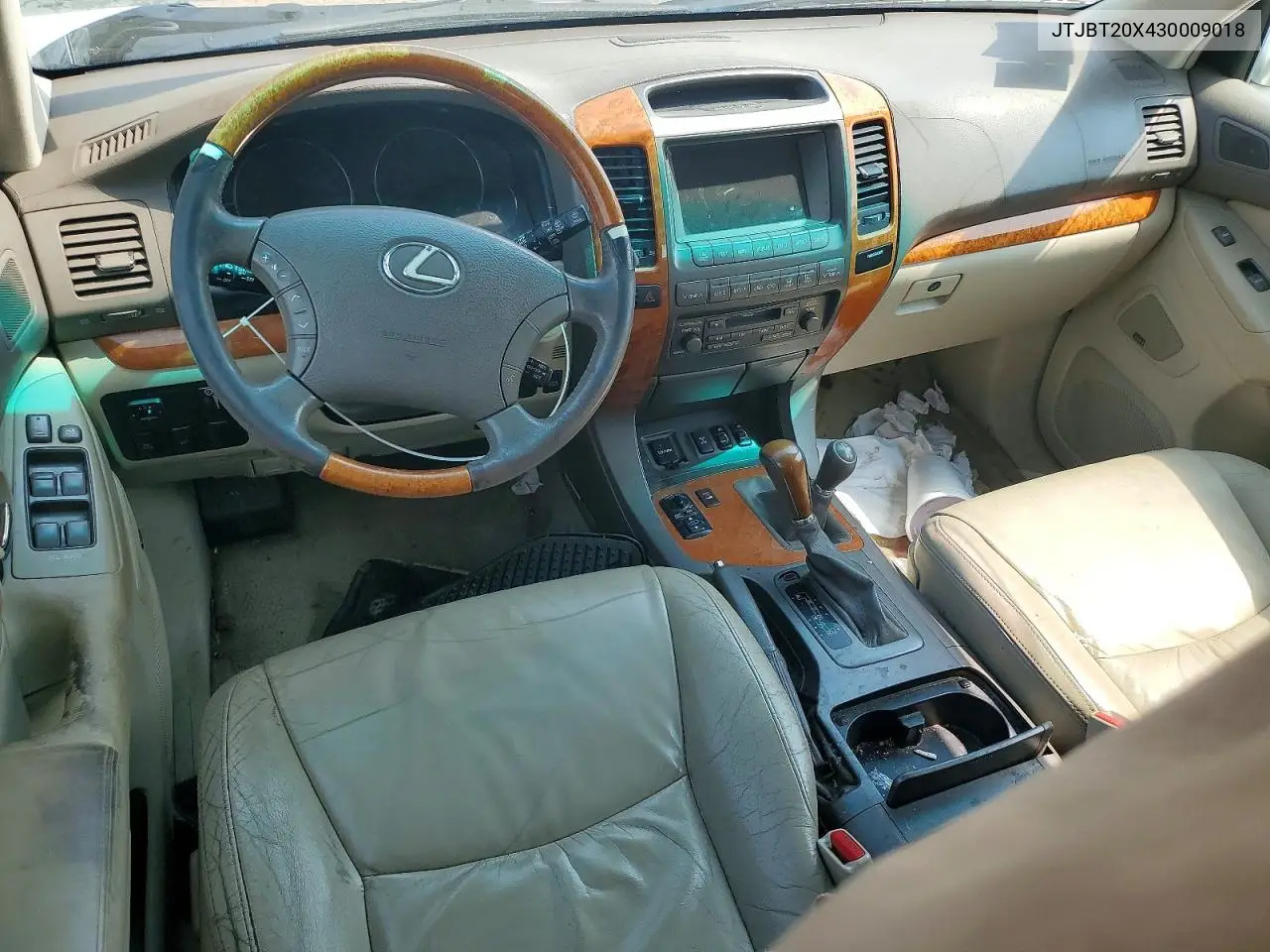 2003 Lexus Gx 470 VIN: JTJBT20X430009018 Lot: 61673316