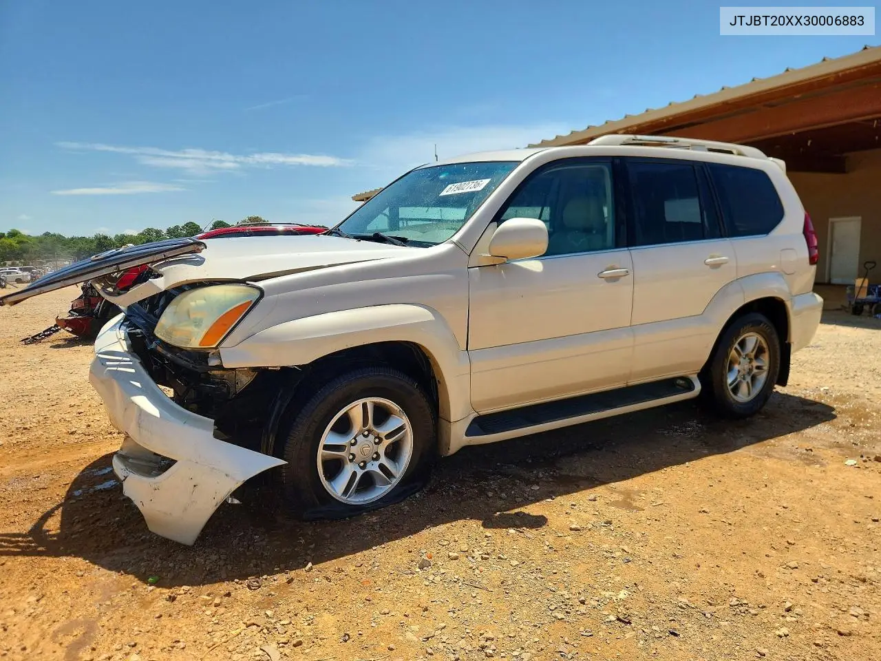 2003 Lexus Gx 470 VIN: JTJBT20XX30006883 Lot: 61902736
