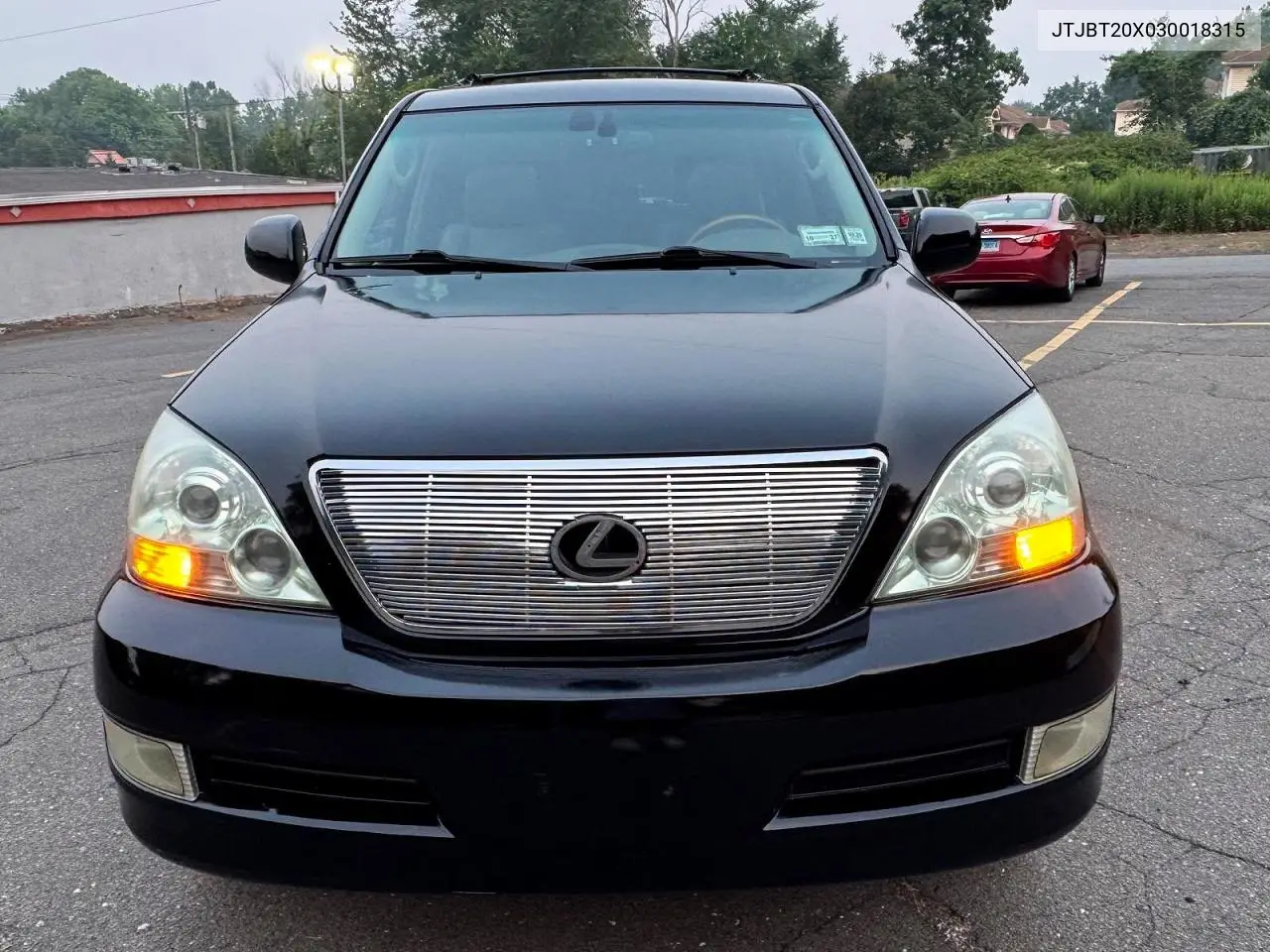 2003 Lexus Gx 470 VIN: JTJBT20X030018315 Lot: 61908936