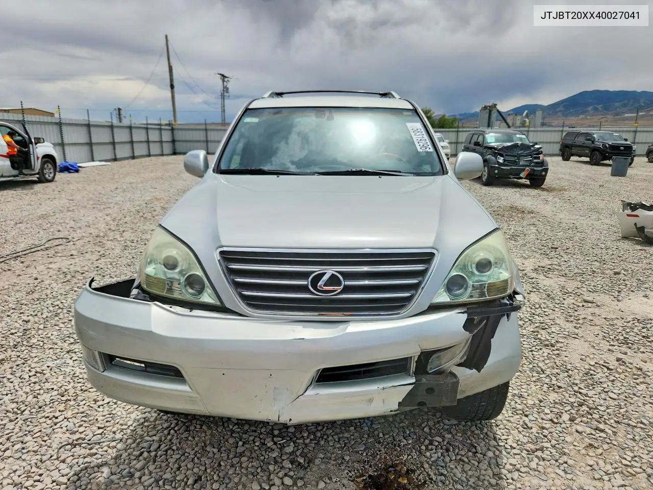 2004 Lexus Gx 470 VIN: JTJBT20XX40027041 Lot: 58319296