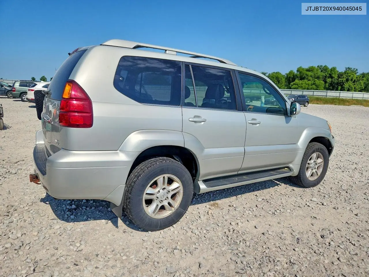 2004 Lexus Gx 470 VIN: JTJBT20X940045045 Lot: 60136596
