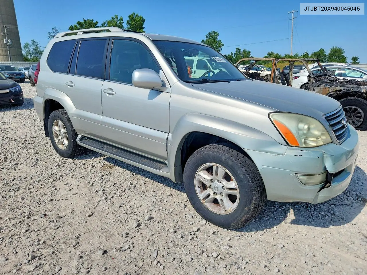 2004 Lexus Gx 470 VIN: JTJBT20X940045045 Lot: 60136596