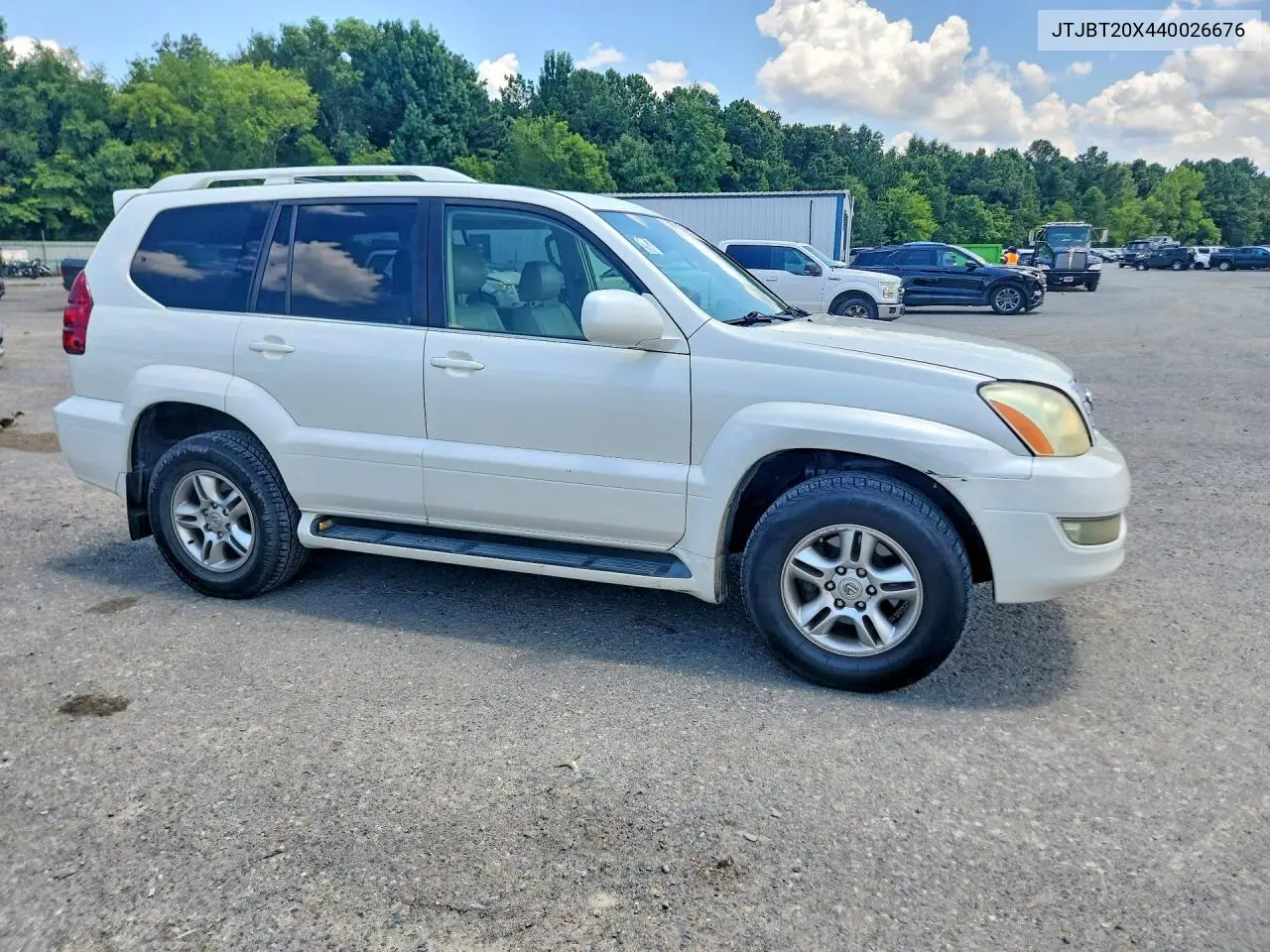 2004 Lexus Gx 470 VIN: JTJBT20X440026676 Lot: 60271676