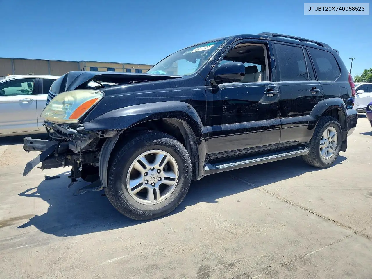 2004 Lexus Gx 470 VIN: JTJBT20X740058523 Lot: 60571396