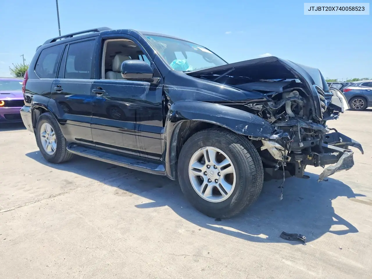 2004 Lexus Gx 470 VIN: JTJBT20X740058523 Lot: 60571396