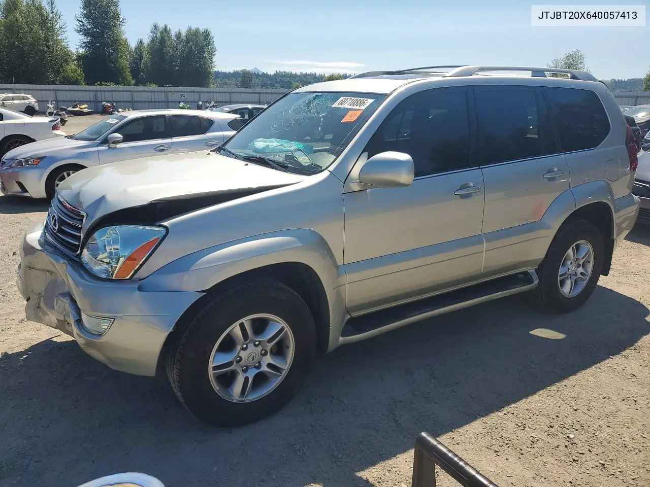 2004 Lexus Gx 470 VIN: JTJBT20X640057413 Lot: 60710886