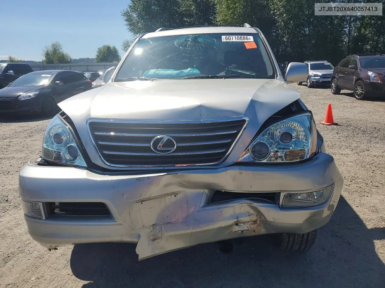 2004 Lexus Gx 470 VIN: JTJBT20X640057413 Lot: 60710886