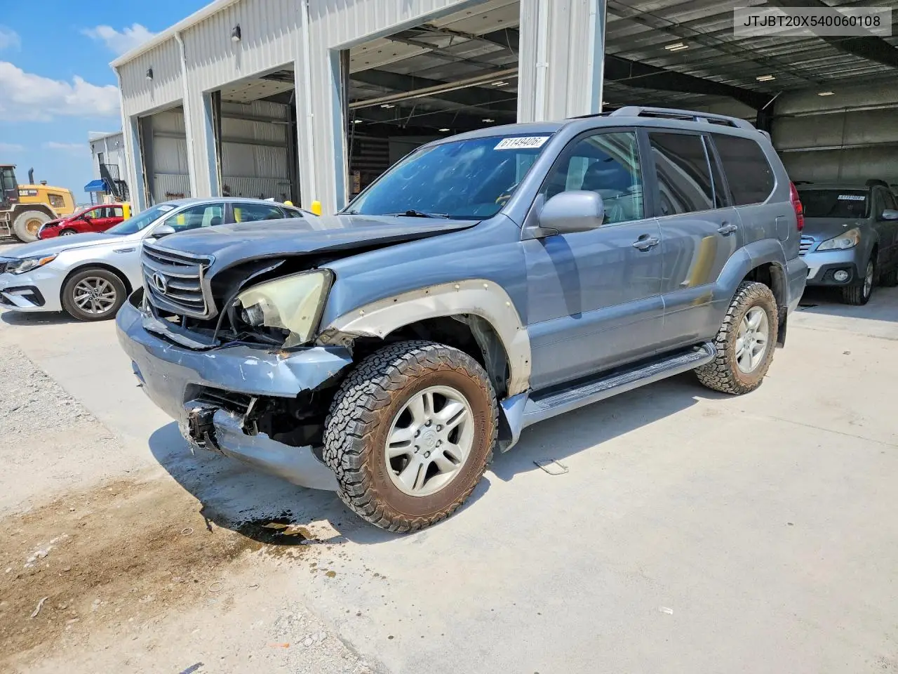 2004 Lexus Gx 470 VIN: JTJBT20X540060108 Lot: 61149406