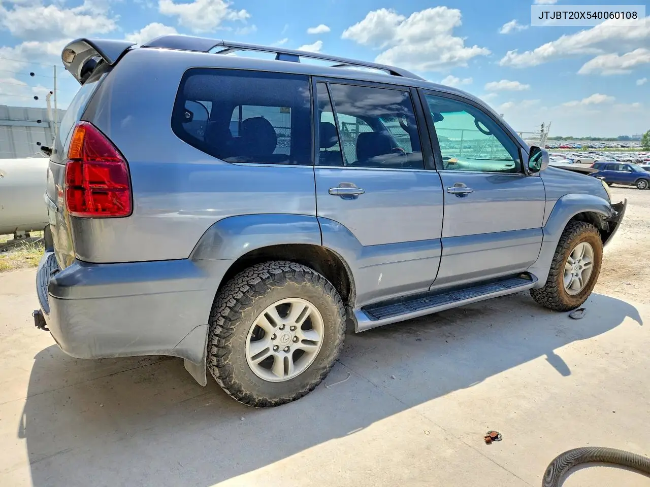 2004 Lexus Gx 470 VIN: JTJBT20X540060108 Lot: 61149406
