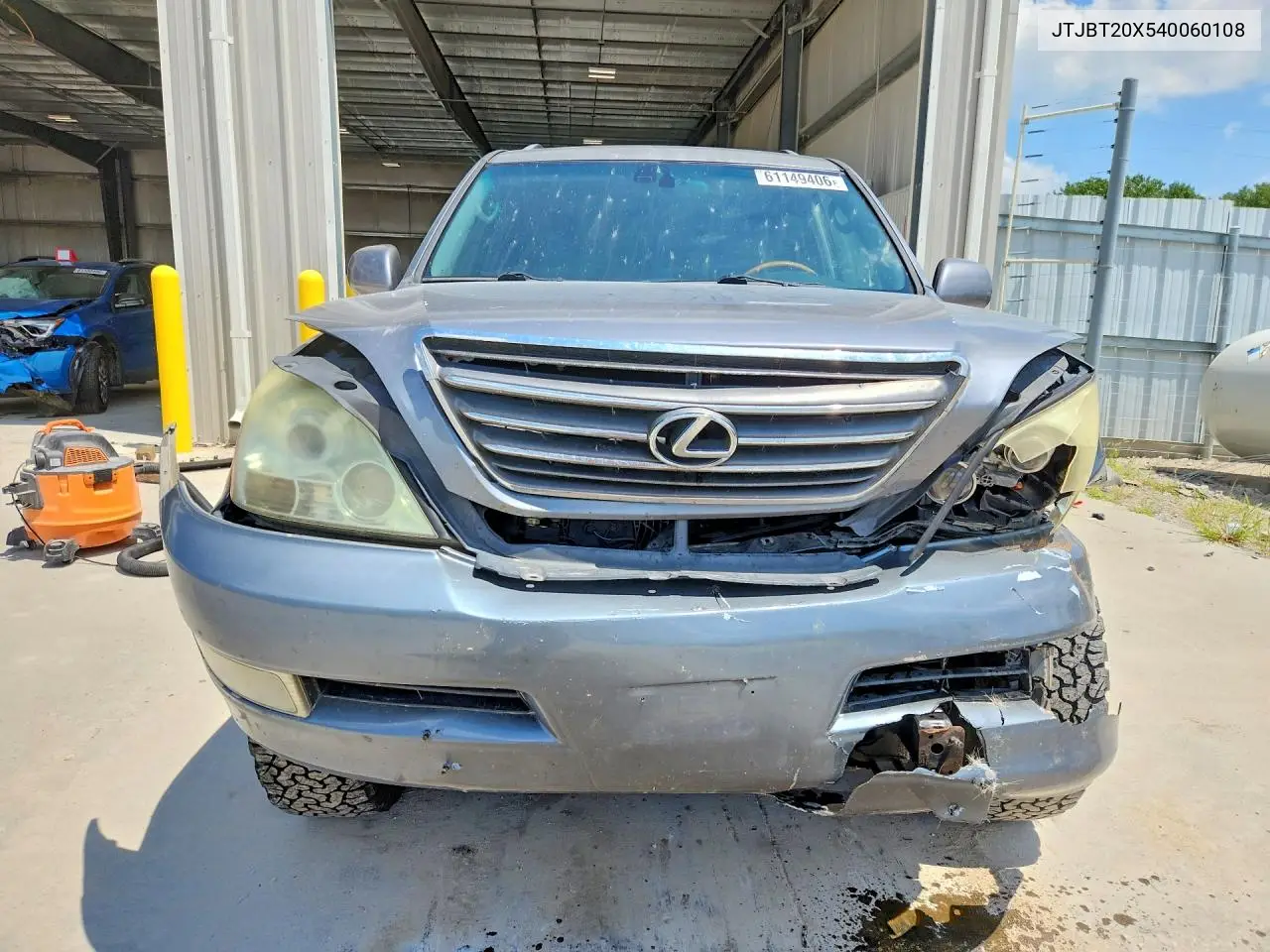 2004 Lexus Gx 470 VIN: JTJBT20X540060108 Lot: 61149406