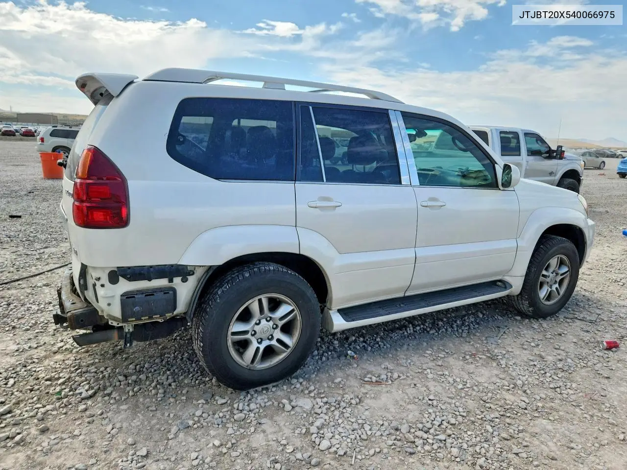 2004 Lexus Gx 470 VIN: JTJBT20X540066975 Lot: 61548476