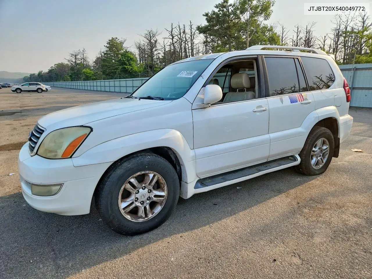 2004 Lexus Gx 470 VIN: JTJBT20X540049772 Lot: 61719996