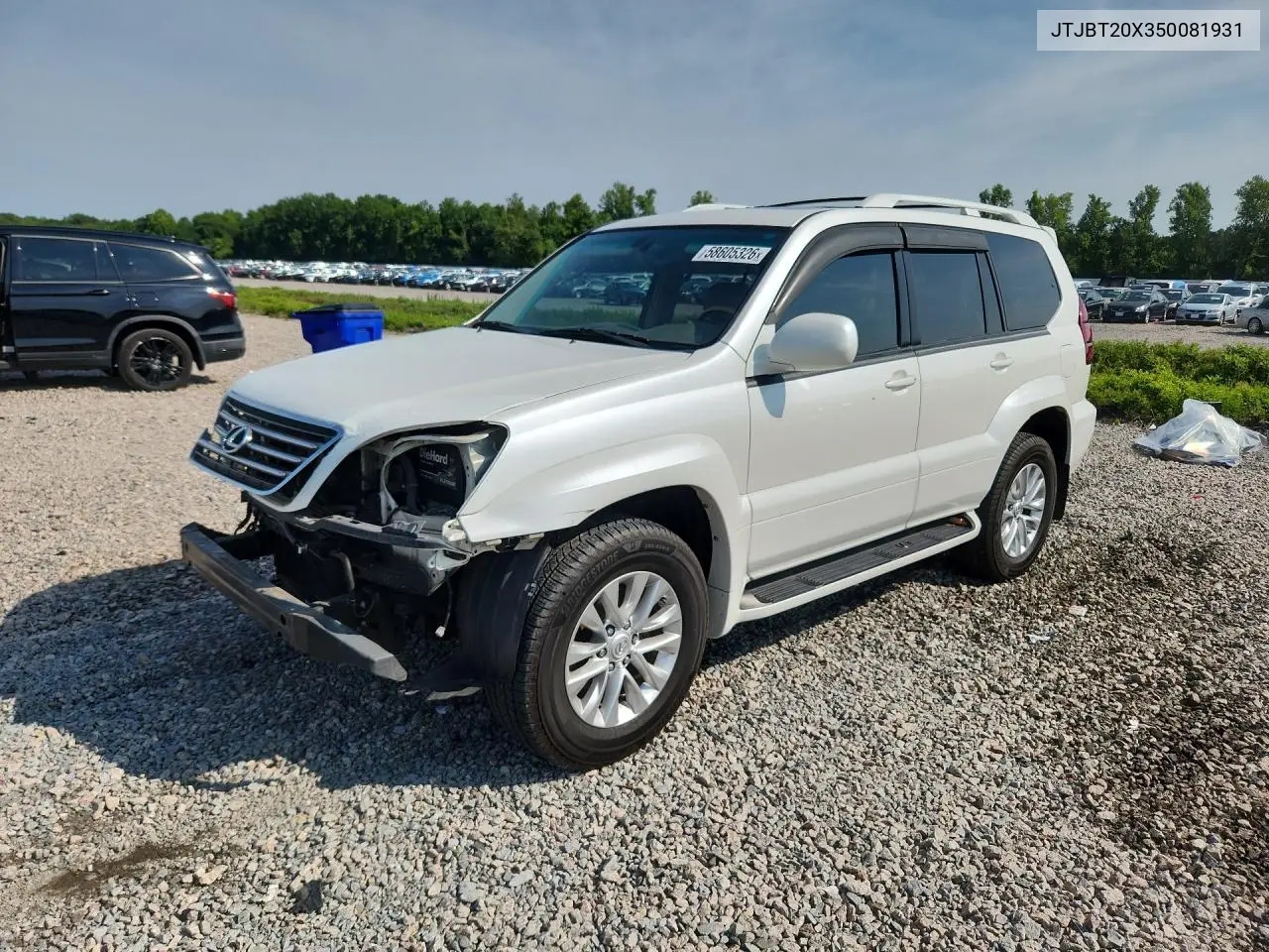 2005 Lexus Gx 470 VIN: JTJBT20X350081931 Lot: 58605326