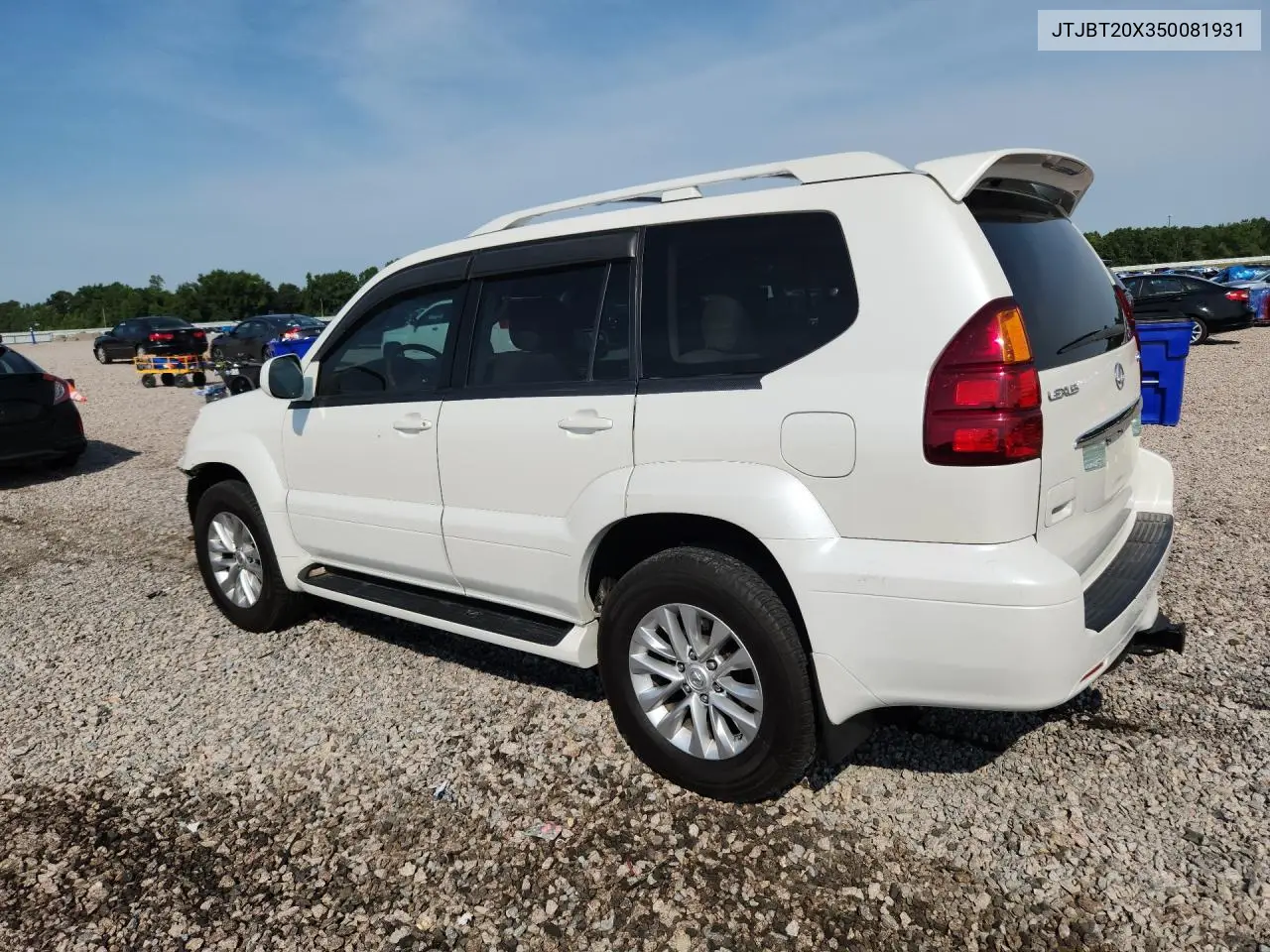 2005 Lexus Gx 470 VIN: JTJBT20X350081931 Lot: 58605326
