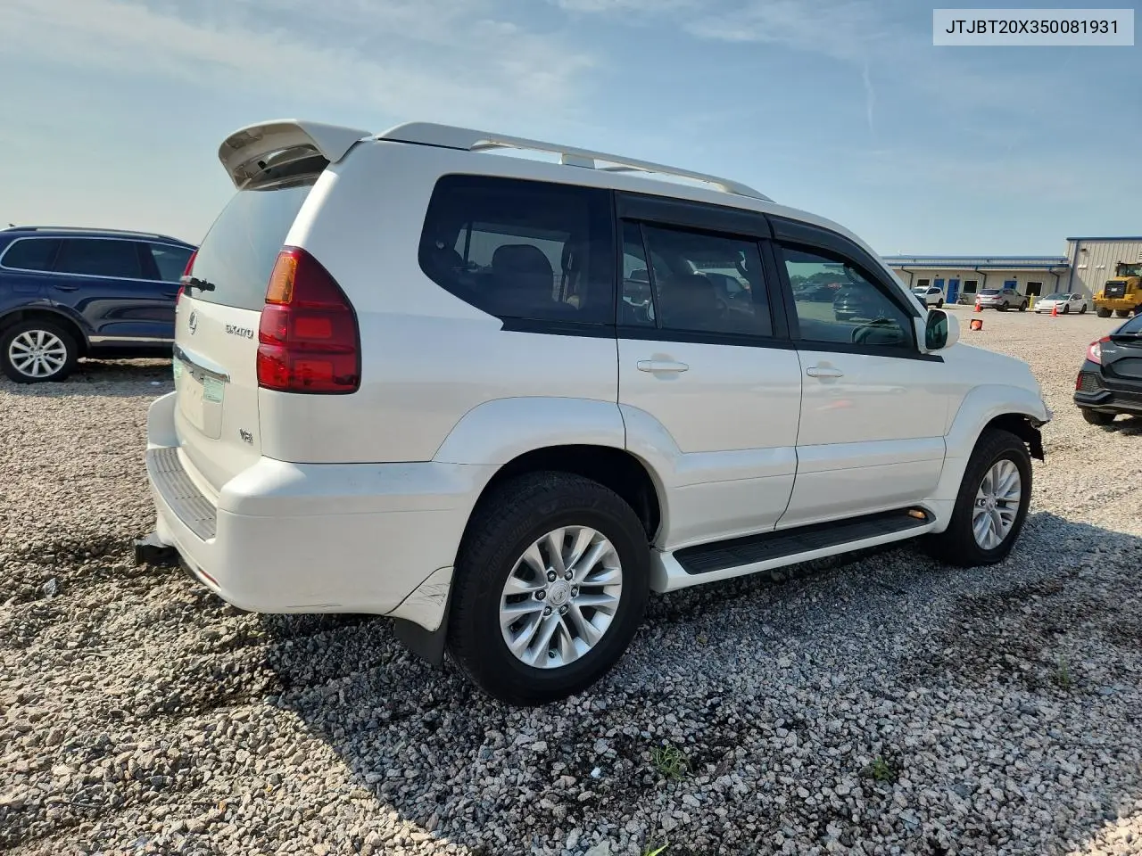 2005 Lexus Gx 470 VIN: JTJBT20X350081931 Lot: 58605326