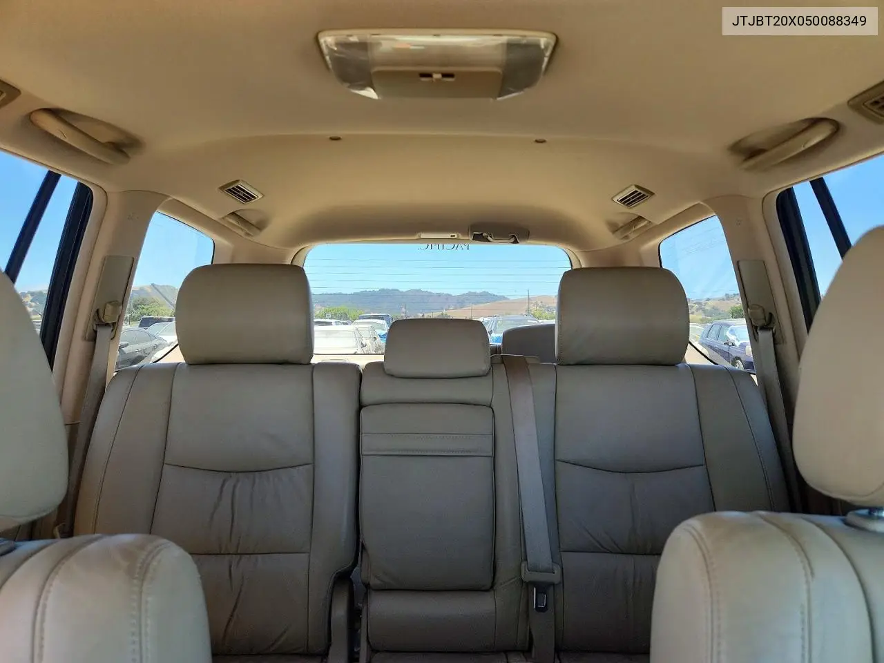 2005 Lexus Gx470 VIN: JTJBT20X050088349 Lot: 59361016