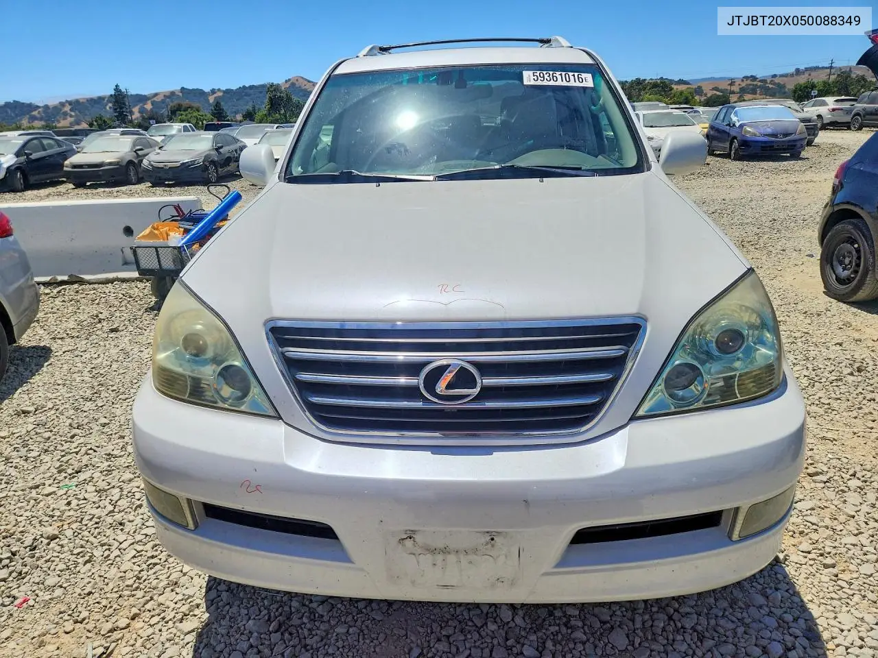 2005 Lexus Gx470 VIN: JTJBT20X050088349 Lot: 59361016