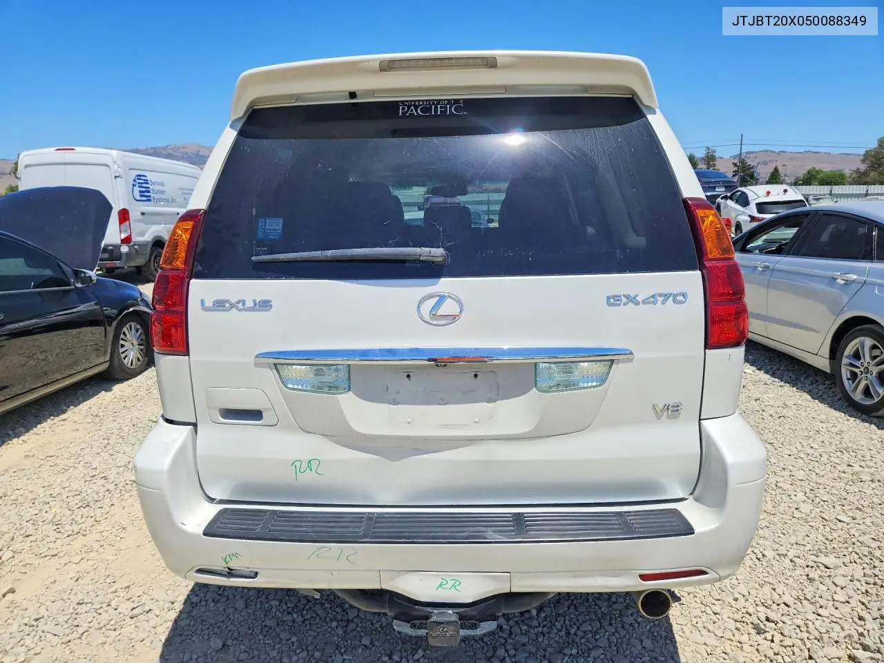 2005 Lexus Gx470 VIN: JTJBT20X050088349 Lot: 59361016