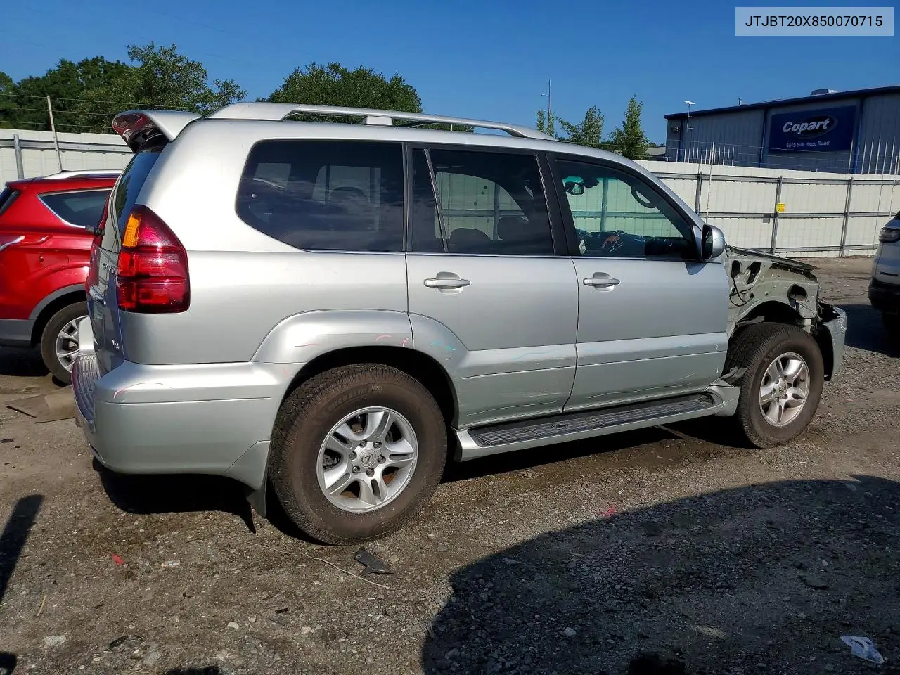 2005 Lexus Gx 470 VIN: JTJBT20X850070715 Lot: 61563026