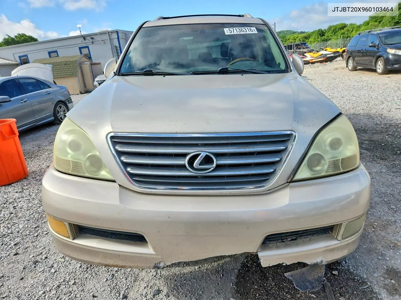 2006 Lexus Gx 470 VIN: JTJBT20X960103464 Lot: 57136316