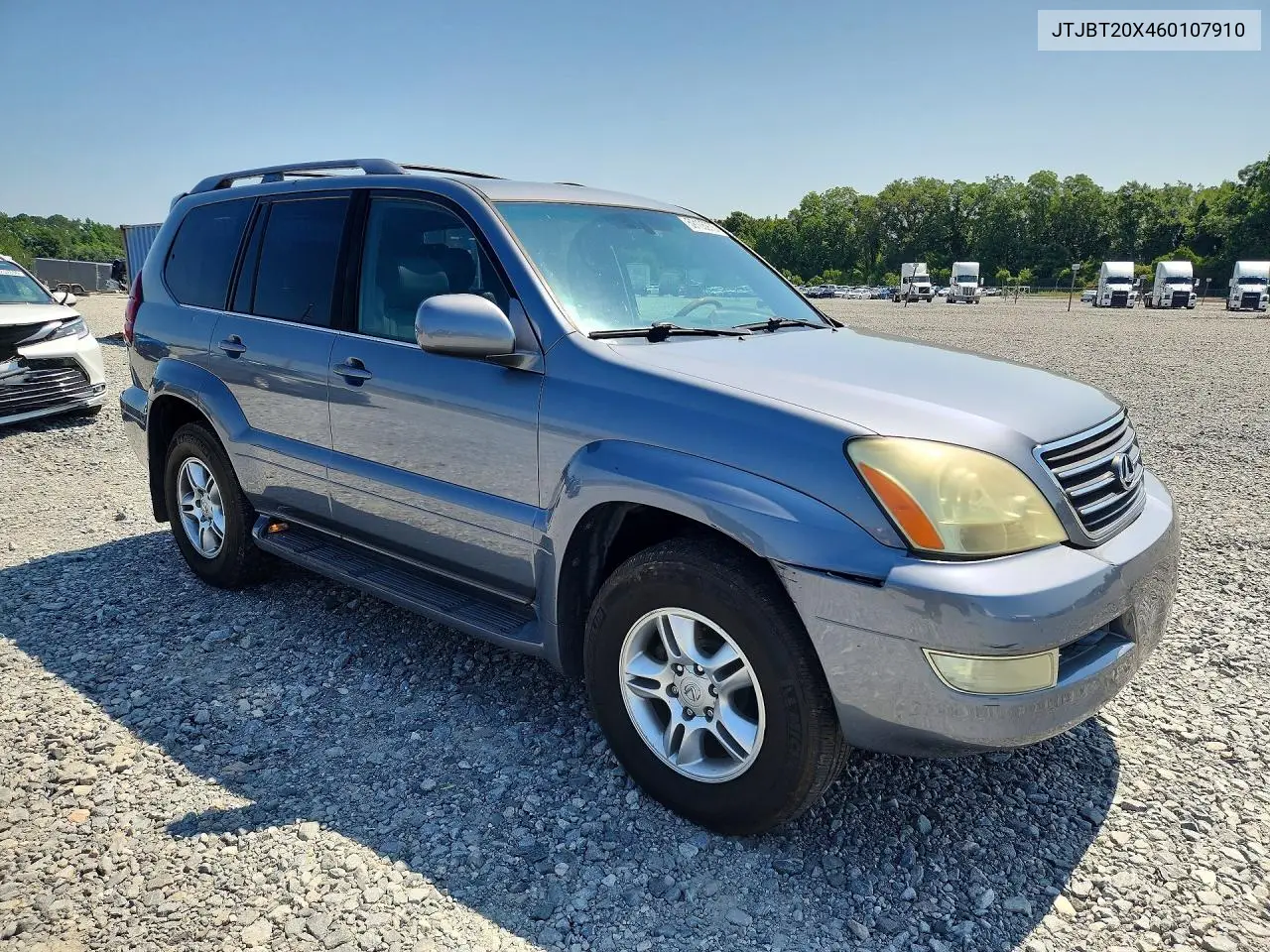 2006 Lexus Gx 470 VIN: JTJBT20X460107910 Lot: 59105976