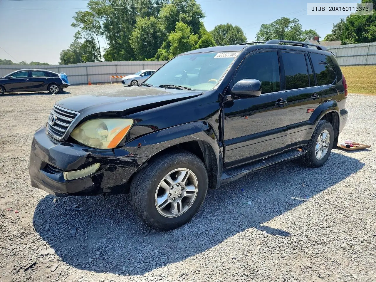 2006 Lexus Gx 470 VIN: JTJBT20X160113373 Lot: 59857786