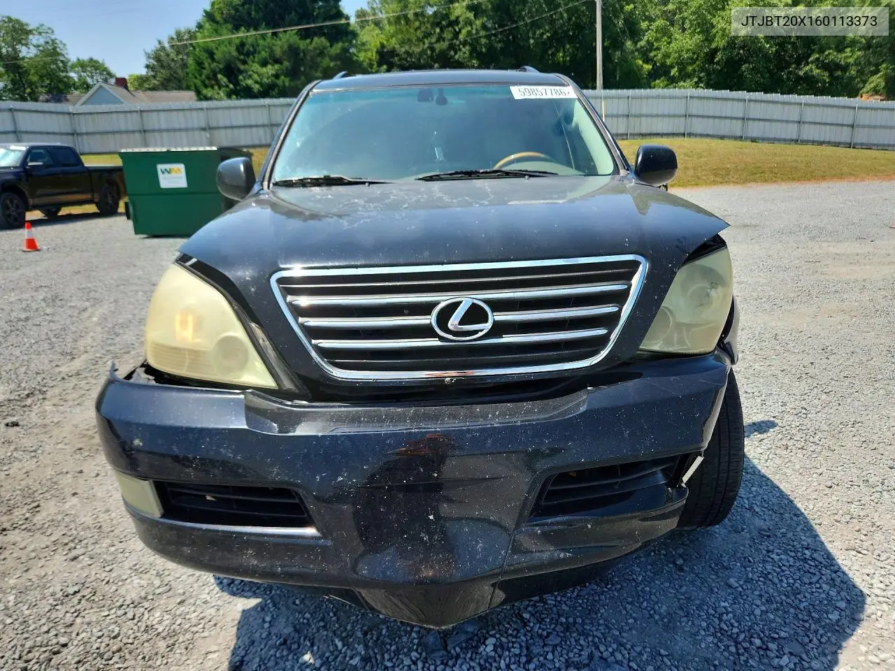 2006 Lexus Gx 470 VIN: JTJBT20X160113373 Lot: 59857786