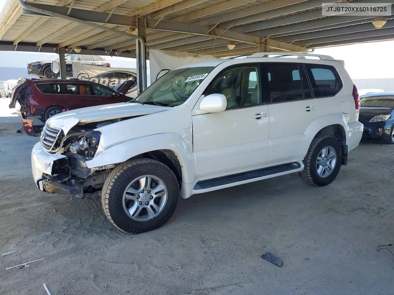2006 Lexus Gx 470 VIN: JTJBT20XX60116725 Lot: 60455036